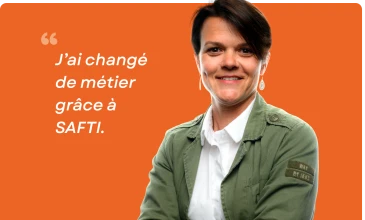 Audrey, conseillère SAFTI après une reconversion